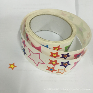 Beautiful Star Pattern Paper Roll Stickers